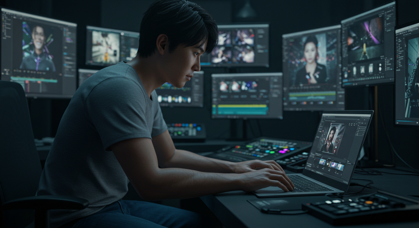 a.i video making process