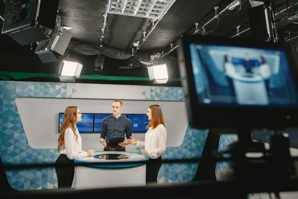 collaborators on a video project