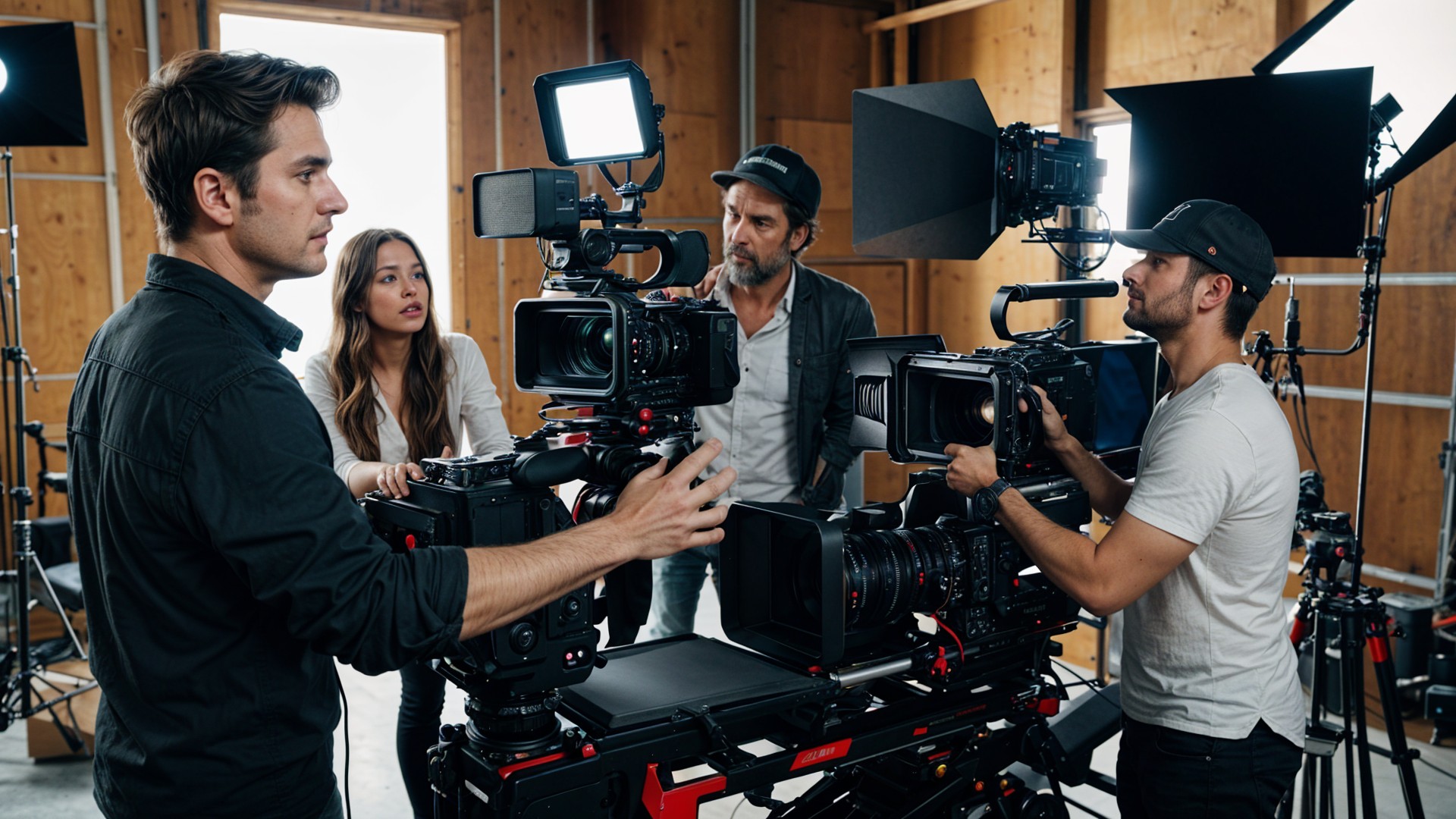 film director and the crew