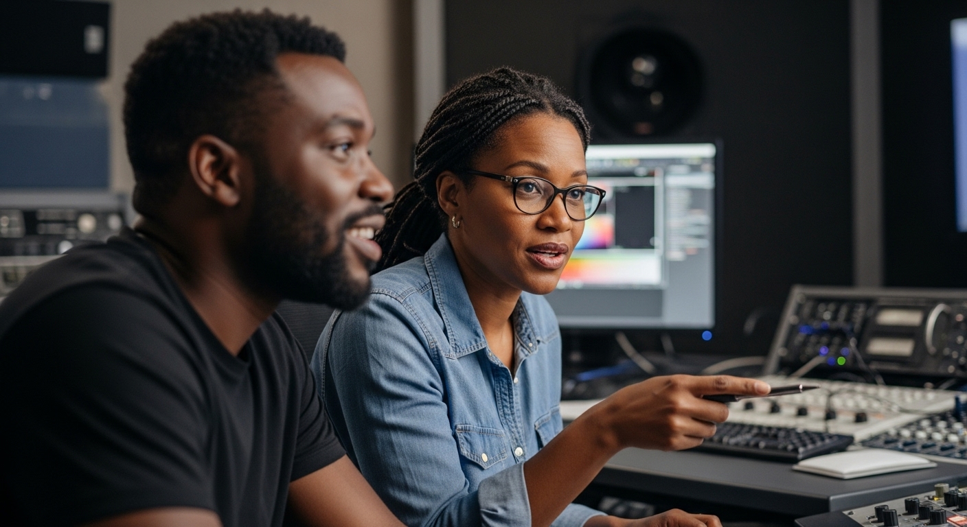 imaff animation course instructors in the studio