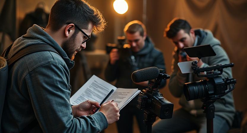 first time filmakers writting a script with fellow filmmakers