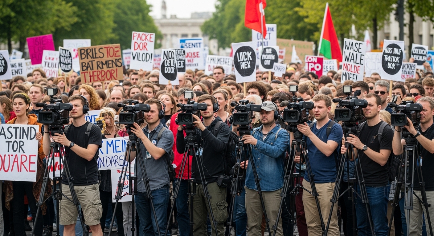 protesting against racism in America