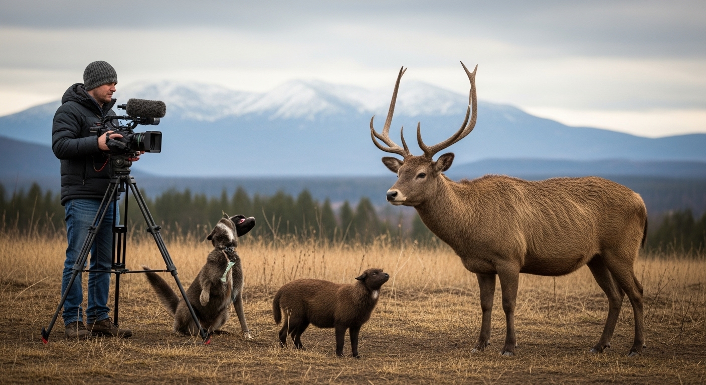 wildlife documentary filmmaker shoot